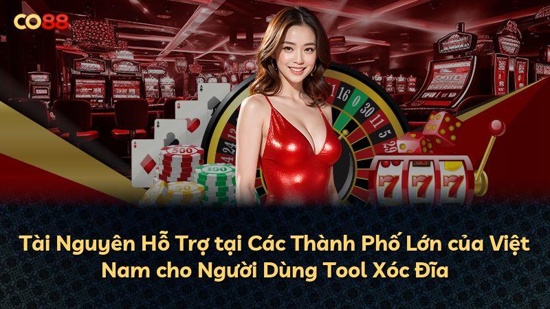 Tài Nguyên Hỗ Trợ tại Các Thành Phố Lớn của Việt Nam cho Người Dùng Tool Xóc Đĩa